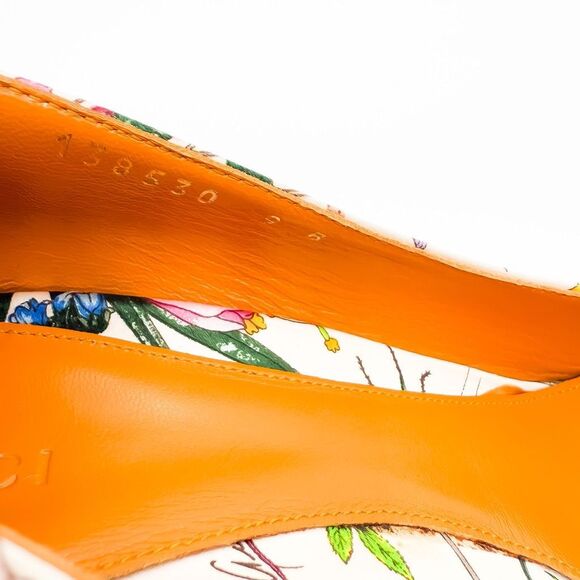 Gucci Horsebit Floral Pointed Toe Pumps Heels Satin Size 9 - Picture 12 of 15